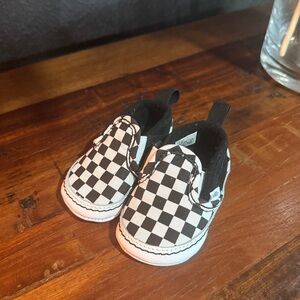 Vans Black and White Checkered Kids Sneakers